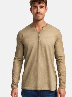 Indicode Herren Langarmshirt - INKilsone in beige