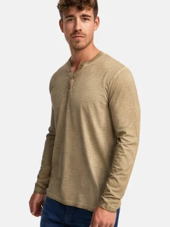 Indicode Herren Langarmshirt - INKilsone in beige