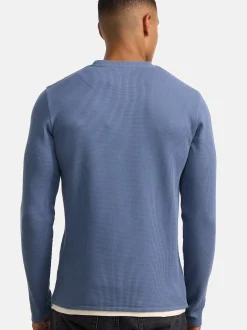 Indicode Herren Langarmshirt - INSigfinn in blau