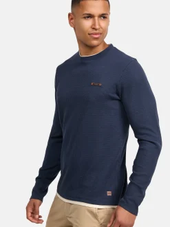 Indicode Herren Langarmshirt - INSigfinn in marine