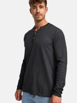 Indicode Herren Langarmshirt - INKilsone in schwarz