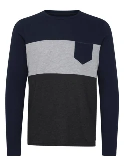 Indicode Herren Langarmshirt - IDMatheo in marine