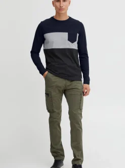 Indicode Herren Langarmshirt - IDMatheo in marine