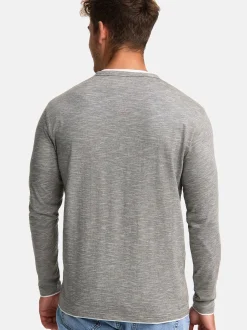 Indicode Herren Langarmshirt - INColeson in khaki