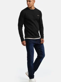 Indicode Herren Langarmshirt - INSigfinn in schwarz