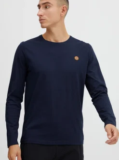 Indicode Herren Langarmshirt - IDPhillo in marine