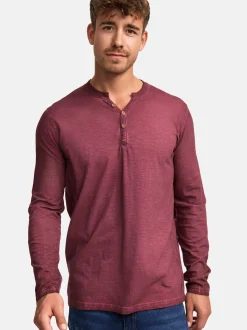 Indicode Herren Langarmshirt - INKilsone in rot