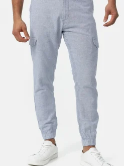 Indicode Herren Leinenhose - Booth in hellblau
