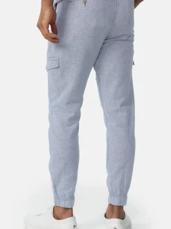Indicode Herren Leinenhose - Booth in hellblau