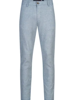 Indicode Herren Leinenhose - INGuy in blau