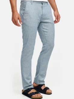 Indicode Herren Leinenhose - INGuy in blau