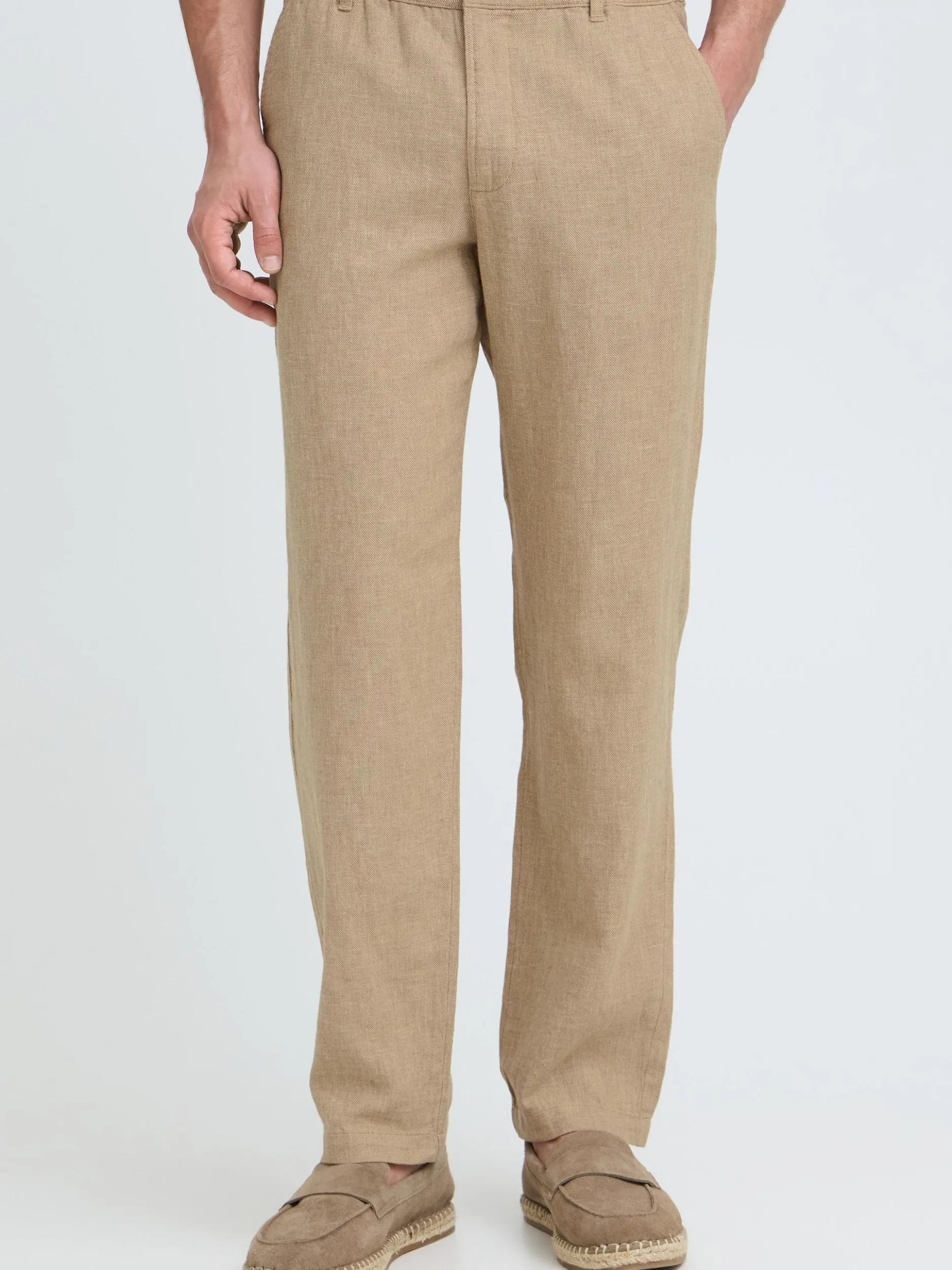 Indicode Herren Leinenhose - IDTropelo in braun