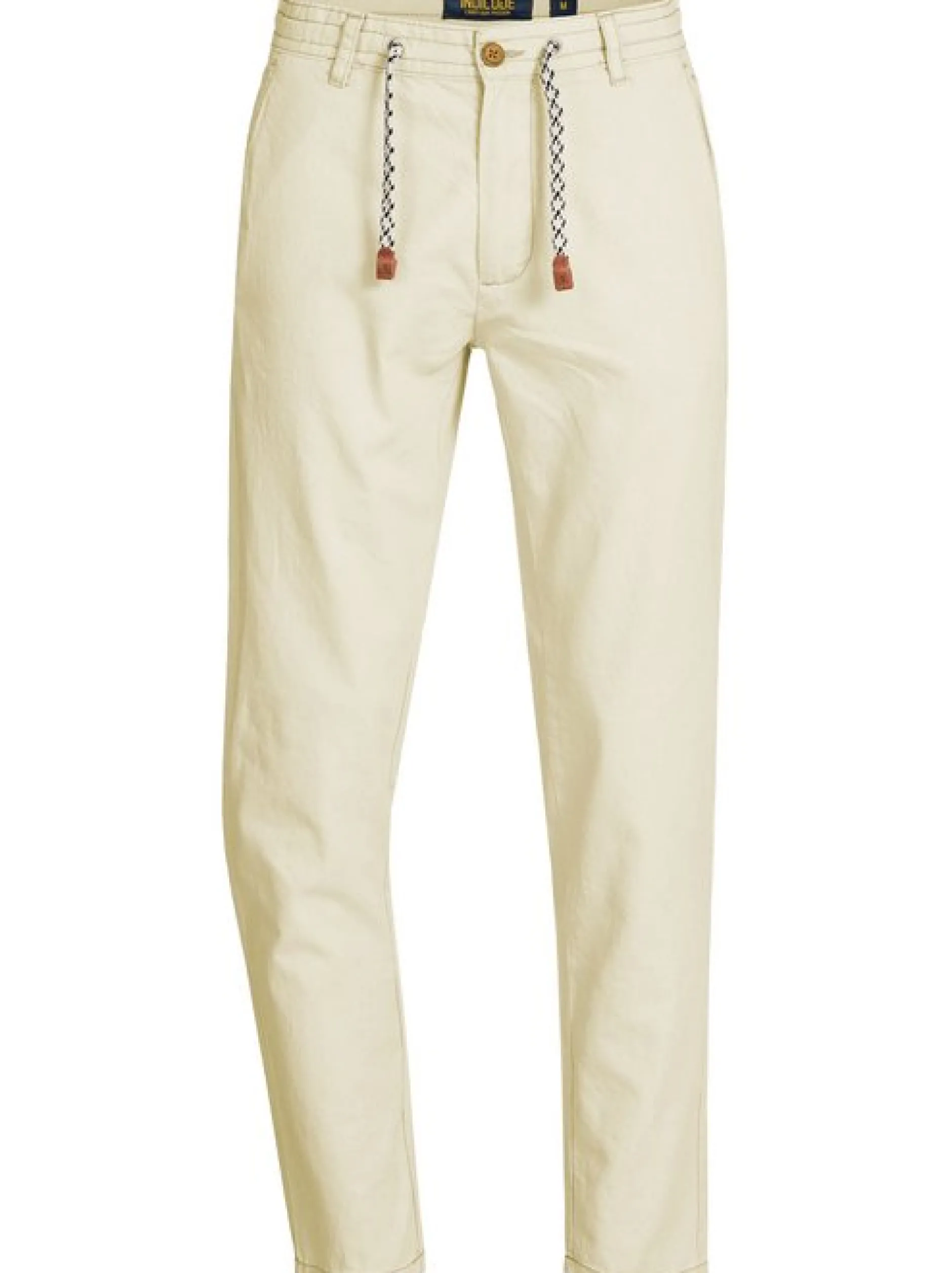 Indicode Herren Leinenhose - Veneto in beige sand