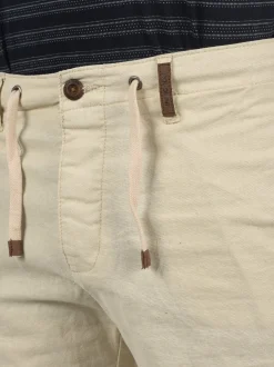Indicode Herren Leinenshorts - IDMoses in beige