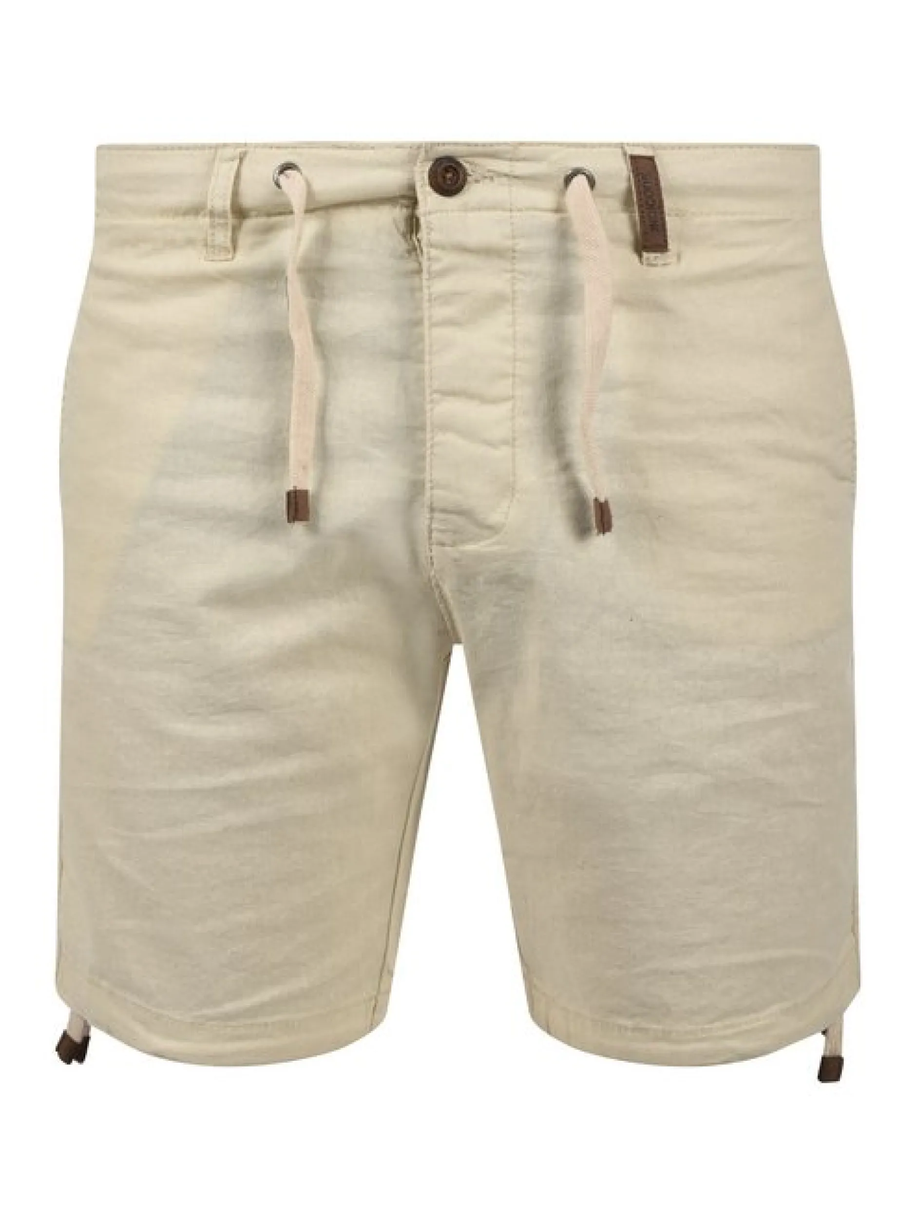 Indicode Herren Leinenshorts - IDMoses in beige