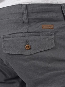 Indicode Herren Leinenshorts - IDMoses in grau