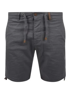Indicode Herren Leinenshorts - IDMoses in grau