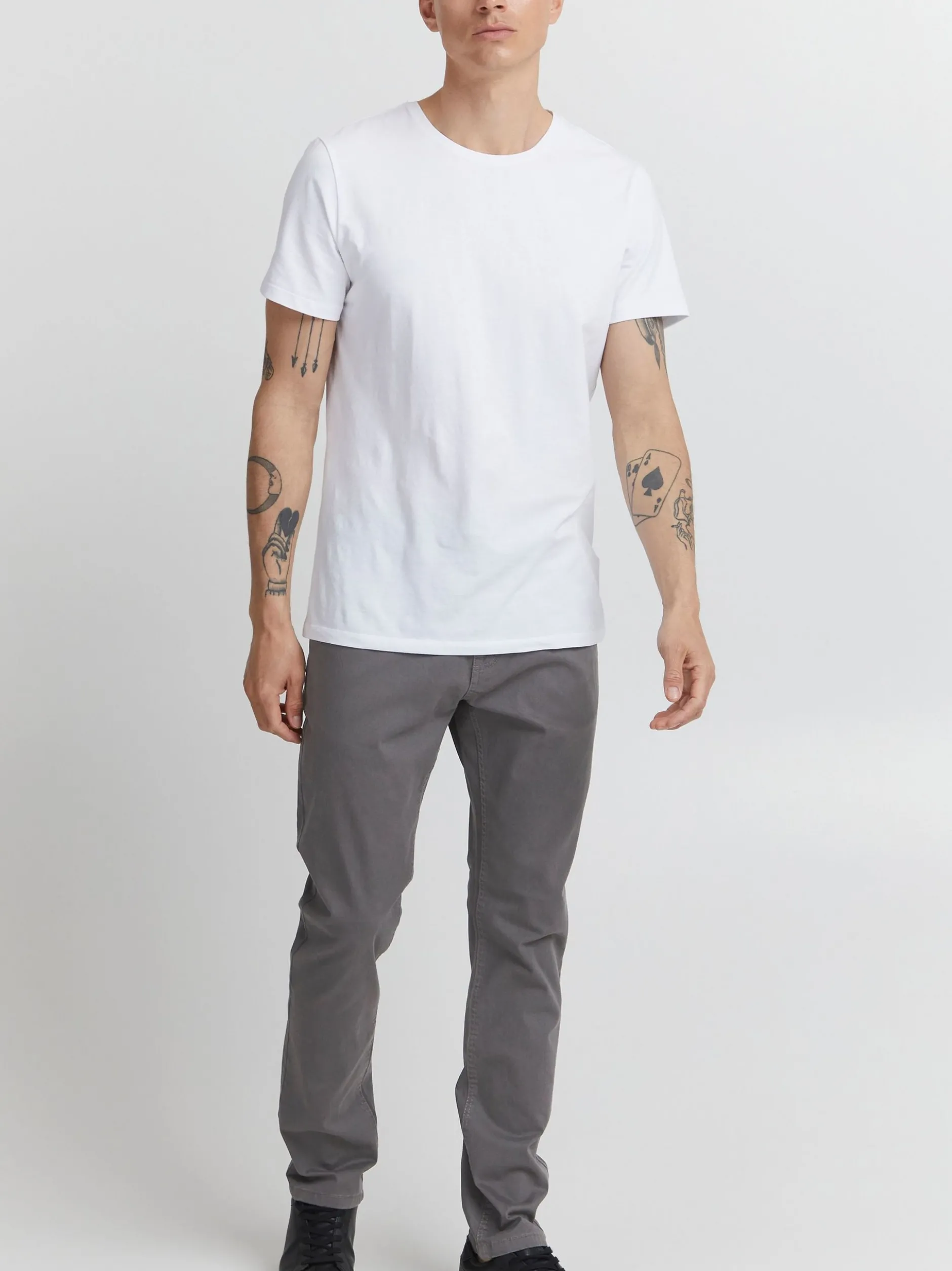 Indicode Herren 5-Pocket-Jeans - IDPokar in grau
