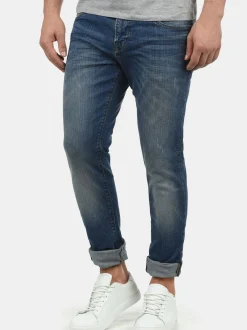 Indicode Herren 5-Pocket-Jeans - IDAldersgate in indigo