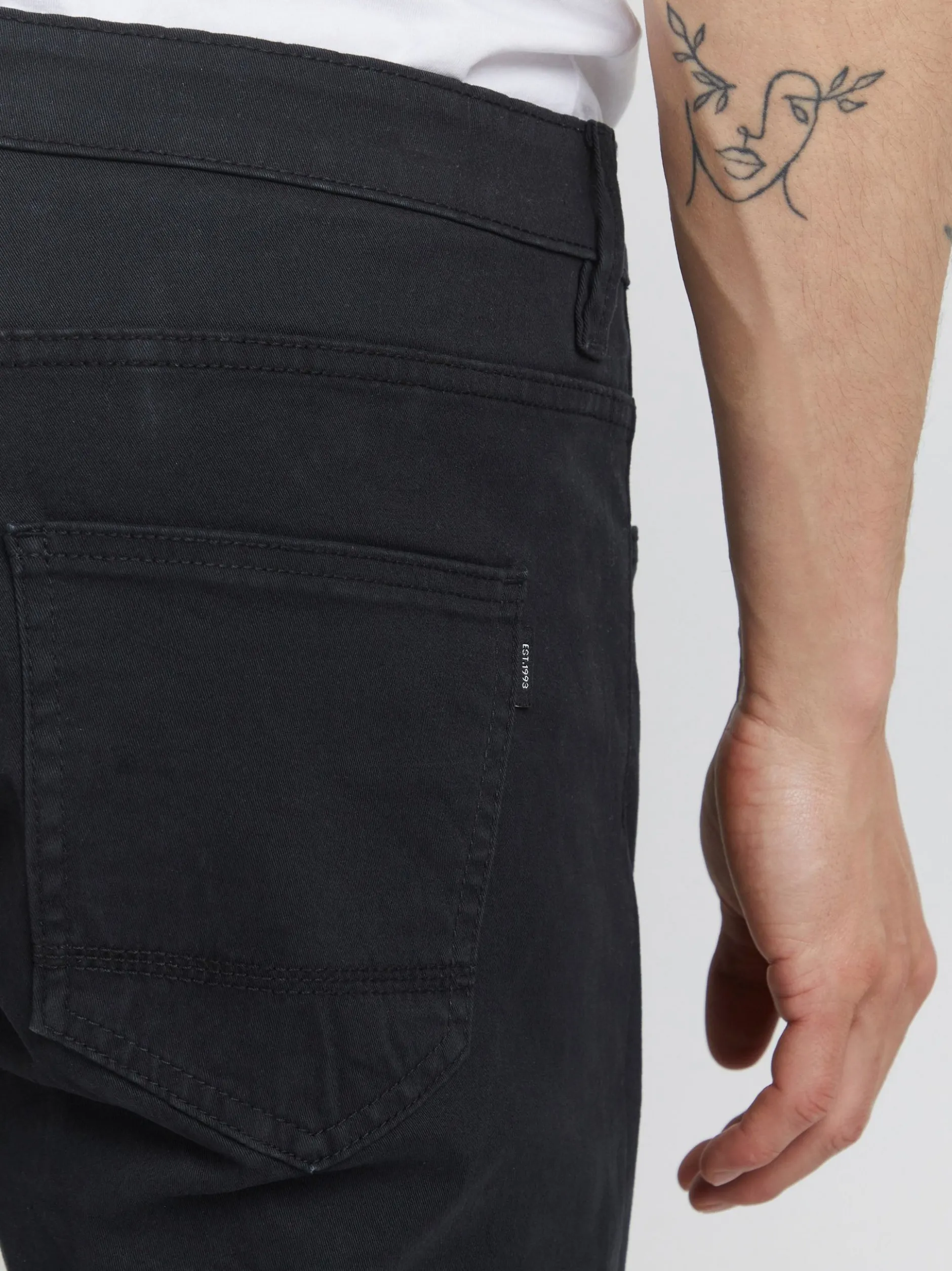 Indicode Herren 5-Pocket-Jeans - IDPokar in schwarz