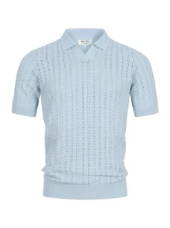 Indicode Herren Poloshirt - INCystem in hellblau blau