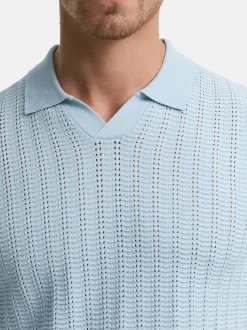 Indicode Herren Poloshirt - INCystem in hellblau blau