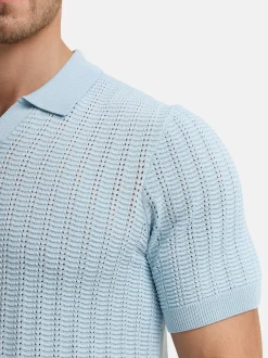 Indicode Herren Poloshirt - INCystem in hellblau blau