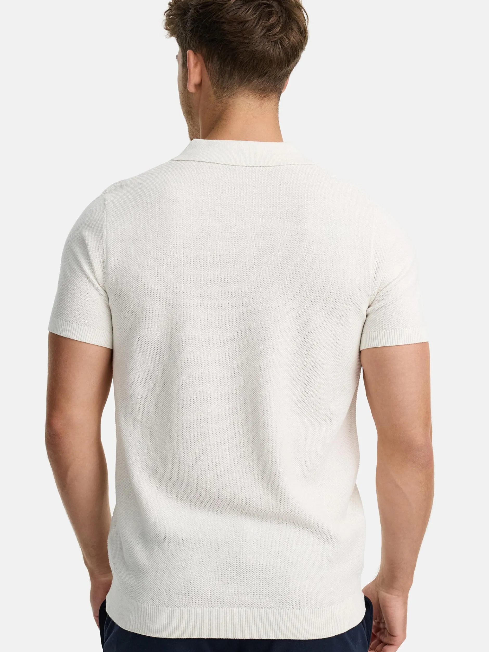 Indicode Herren Poloshirt - INVorm in weiß