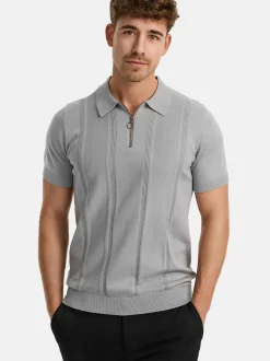 Indicode Herren Poloshirt - INSago in hellgrau