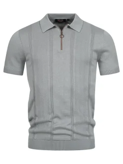 Indicode Herren Poloshirt - INSago in hellgrau