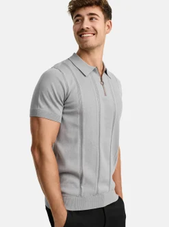 Indicode Herren Poloshirt - INSago in hellgrau