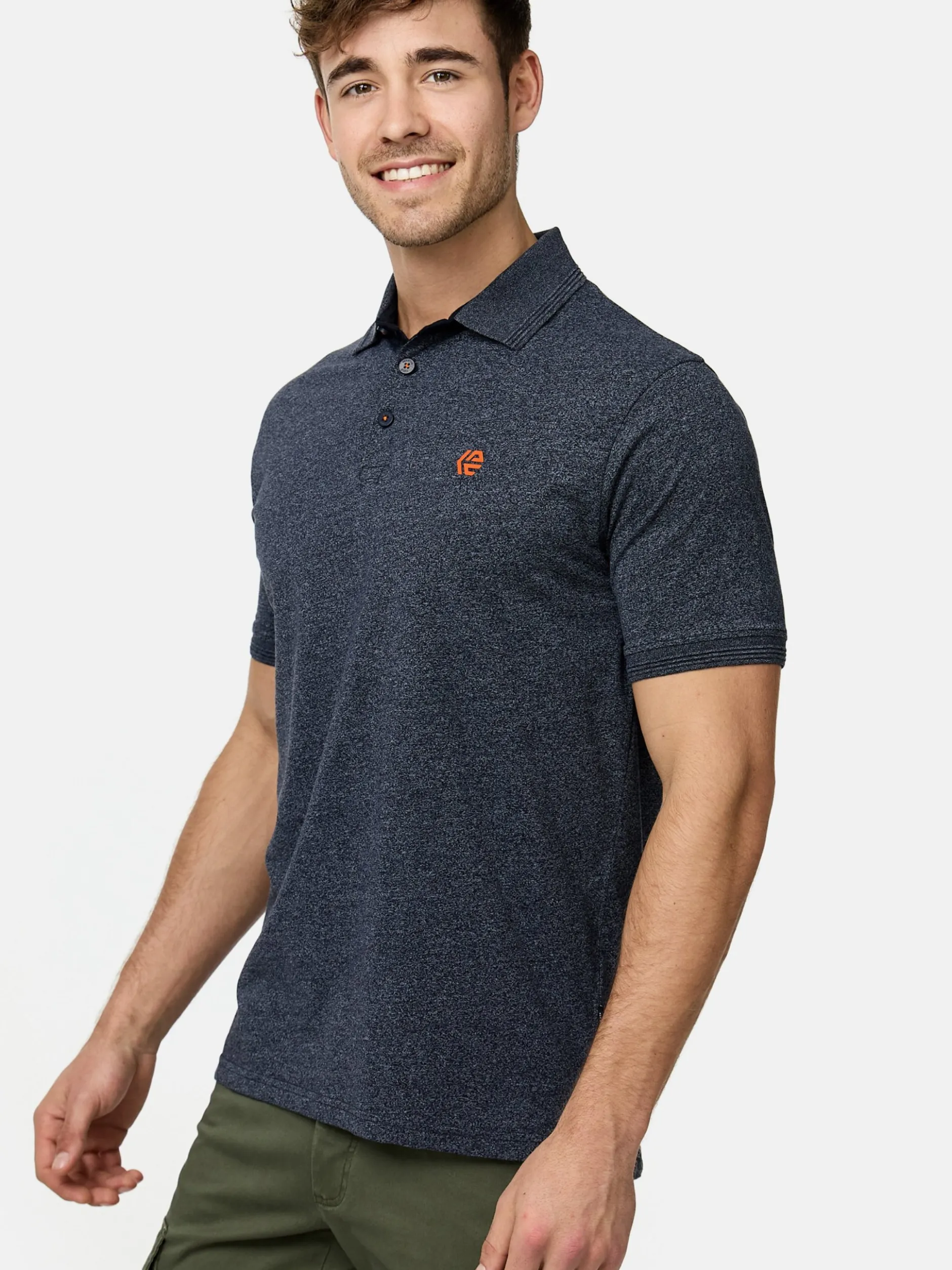 Indicode Herren Poloshirt - INSago in weiß