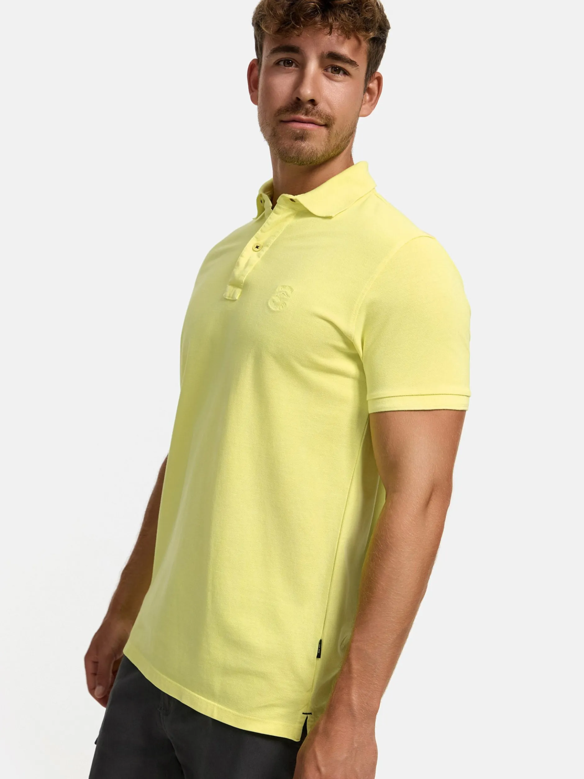 Indicode Herren Poloshirt - INJorah in gelb