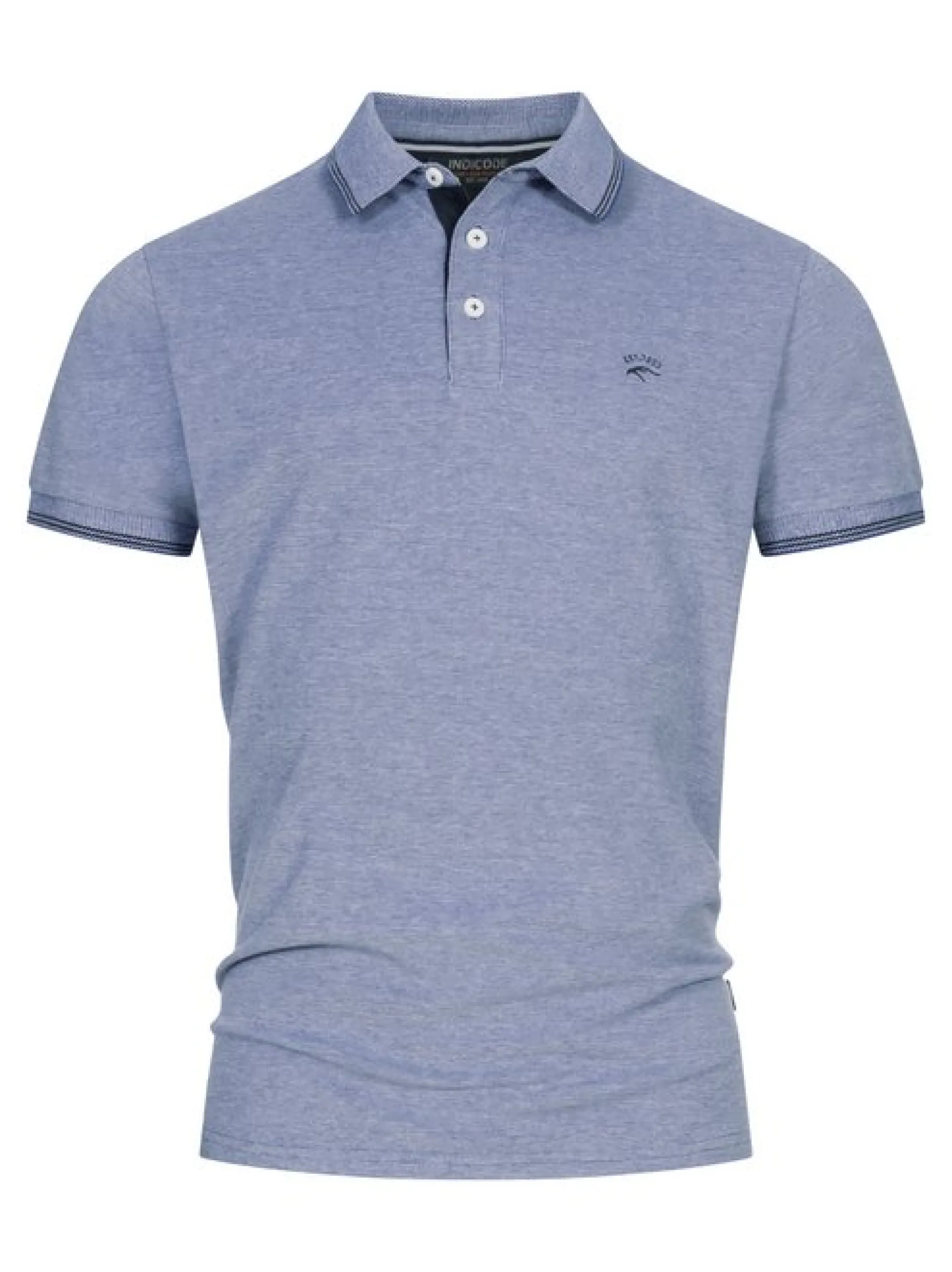 Indicode Herren Poloshirt - INSan Jose in blau