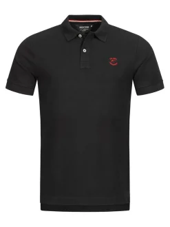 Indicode Herren Poloshirt - Wadim in schwarz