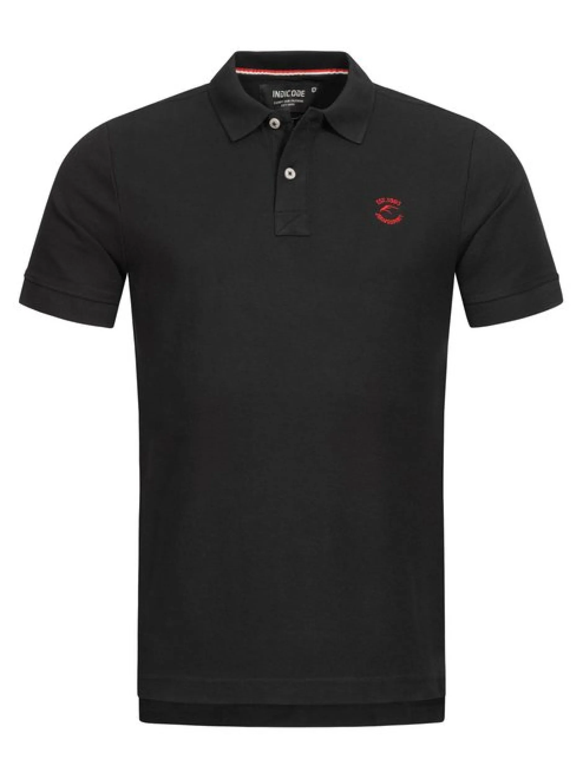 Indicode Herren Poloshirt - Wadim in schwarz