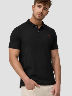Indicode Herren Poloshirt - Wadim in schwarz