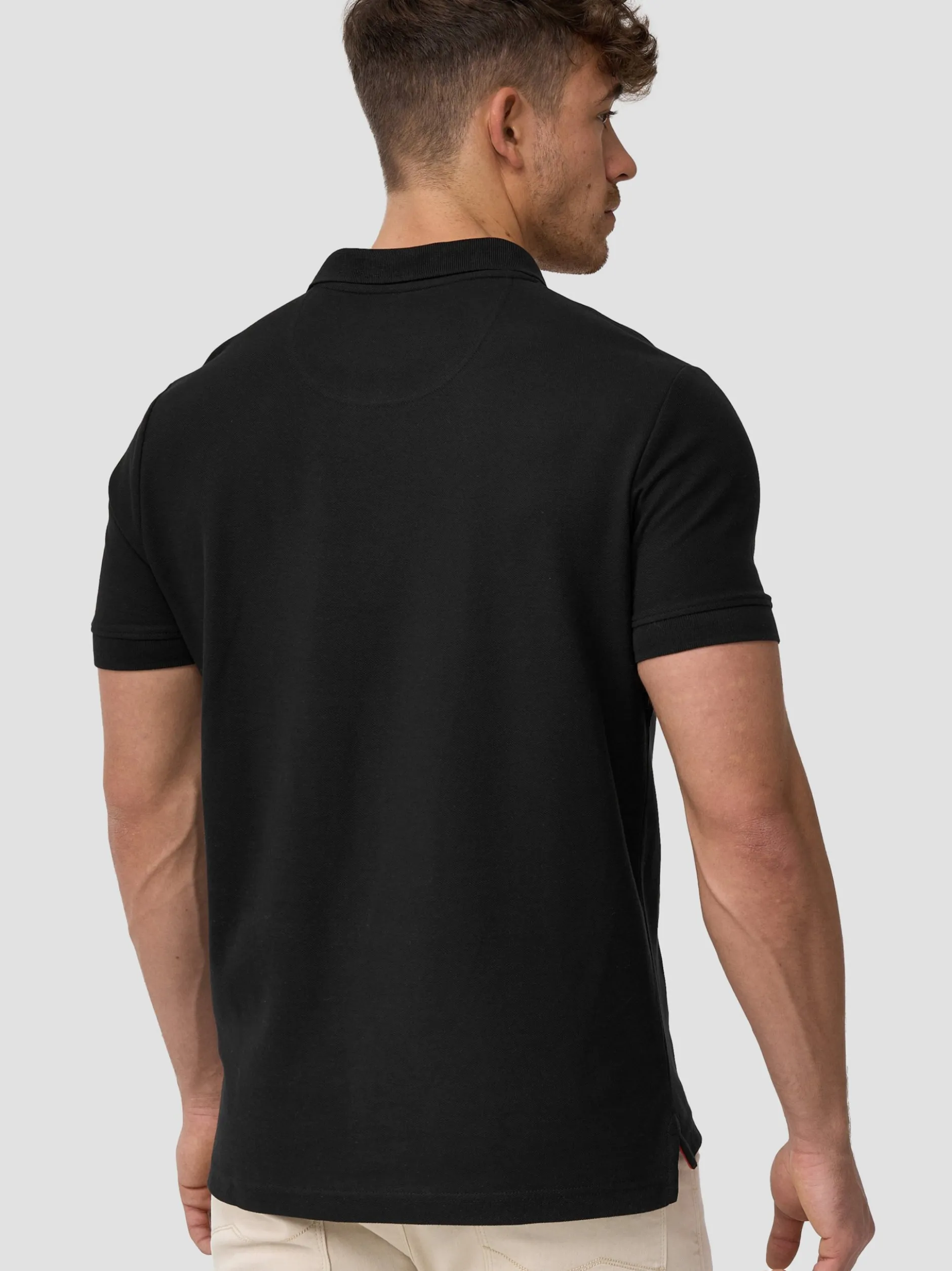 Indicode Herren Poloshirt - Wadim in schwarz