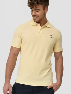 Indicode Herren Poloshirt - Wadim in vanille gelb