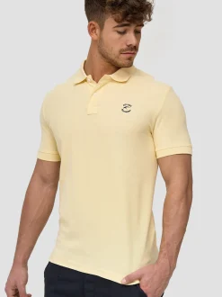 Indicode Herren Poloshirt - Wadim in vanille gelb