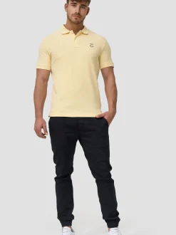 Indicode Herren Poloshirt - Wadim in vanille gelb