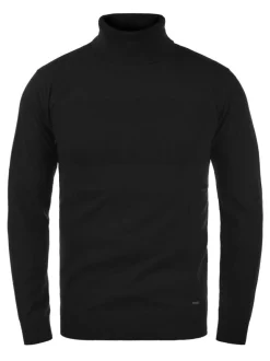 Indicode Herren Rollkragenpullover - IDErnetto in schwarz