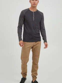 Indicode Herren Rundhalsshirt - IDWinston in anthrazit