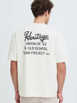Indicode Herren Rundhalsshirt - IDBrybell in weiß