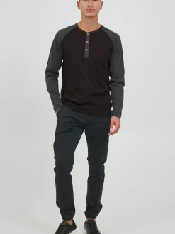 Indicode Herren Rundhalsshirt - IDWinston in schwarz