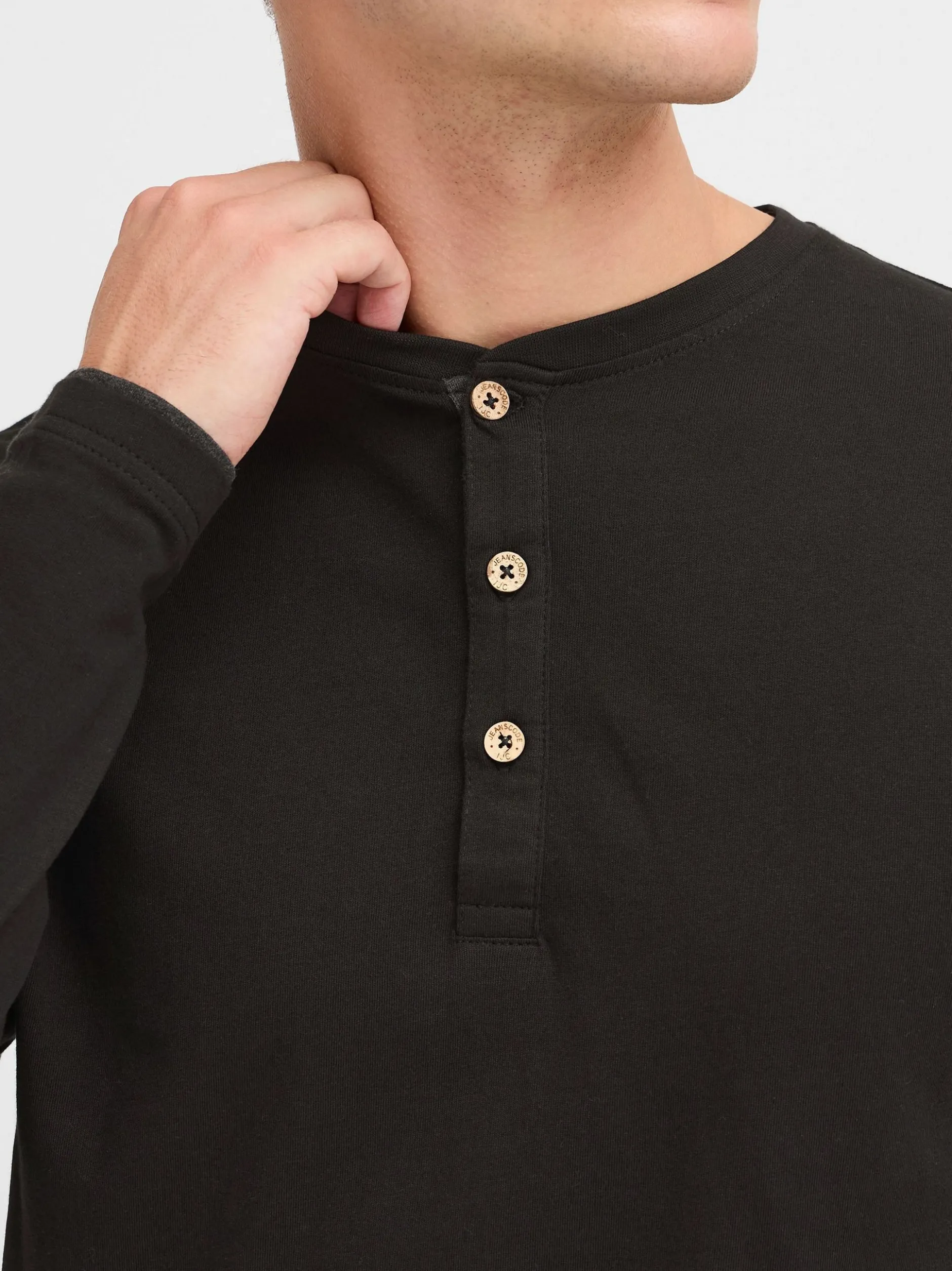 Indicode Herren Rundhalsshirt - IDGifford in schwarz