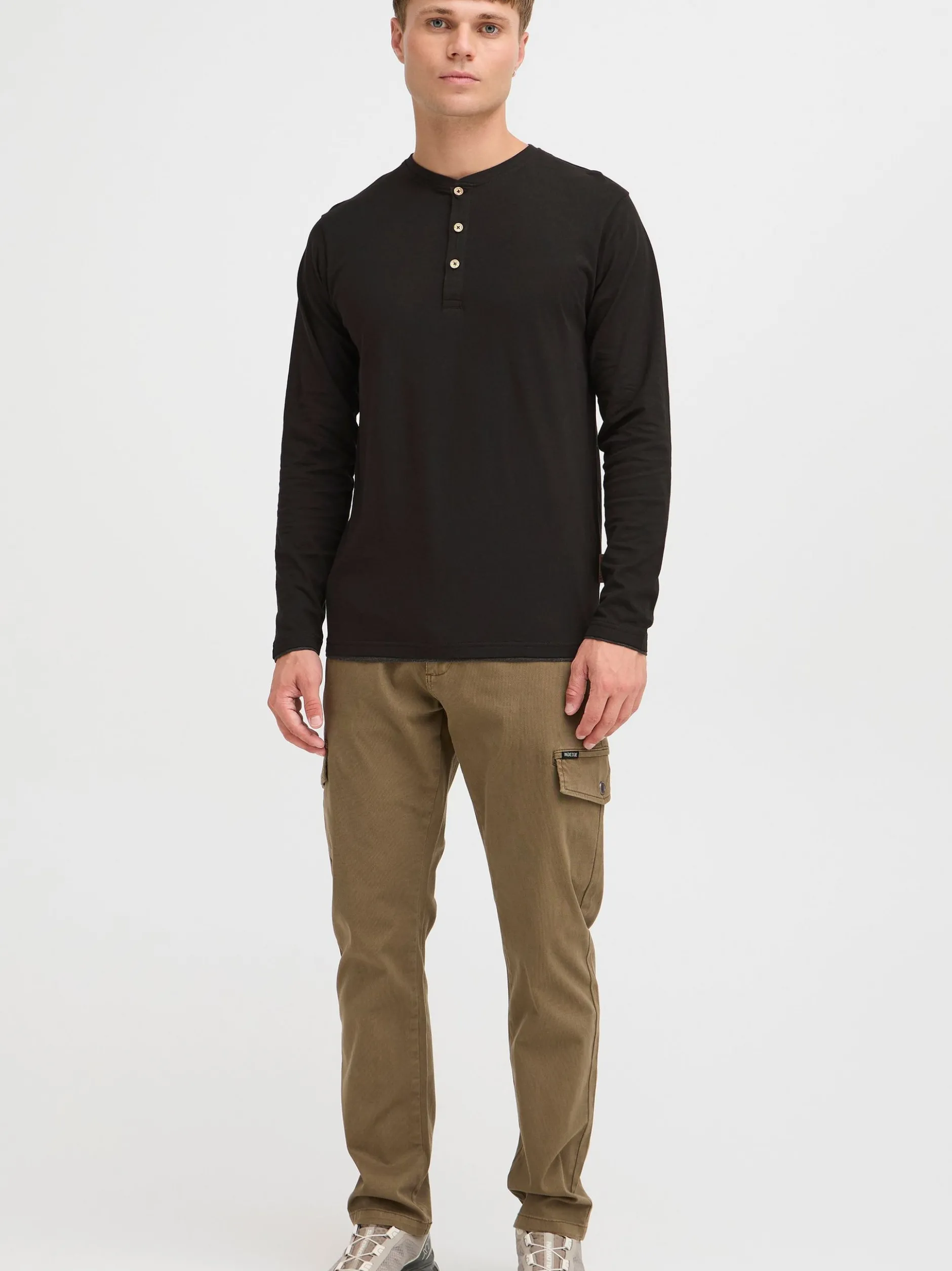 Indicode Herren Rundhalsshirt - IDGifford in schwarz
