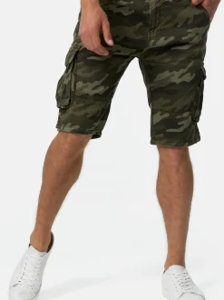 Indicode Herren Shorts Cargo - Monroe Cargo in khaki mehrfarbig