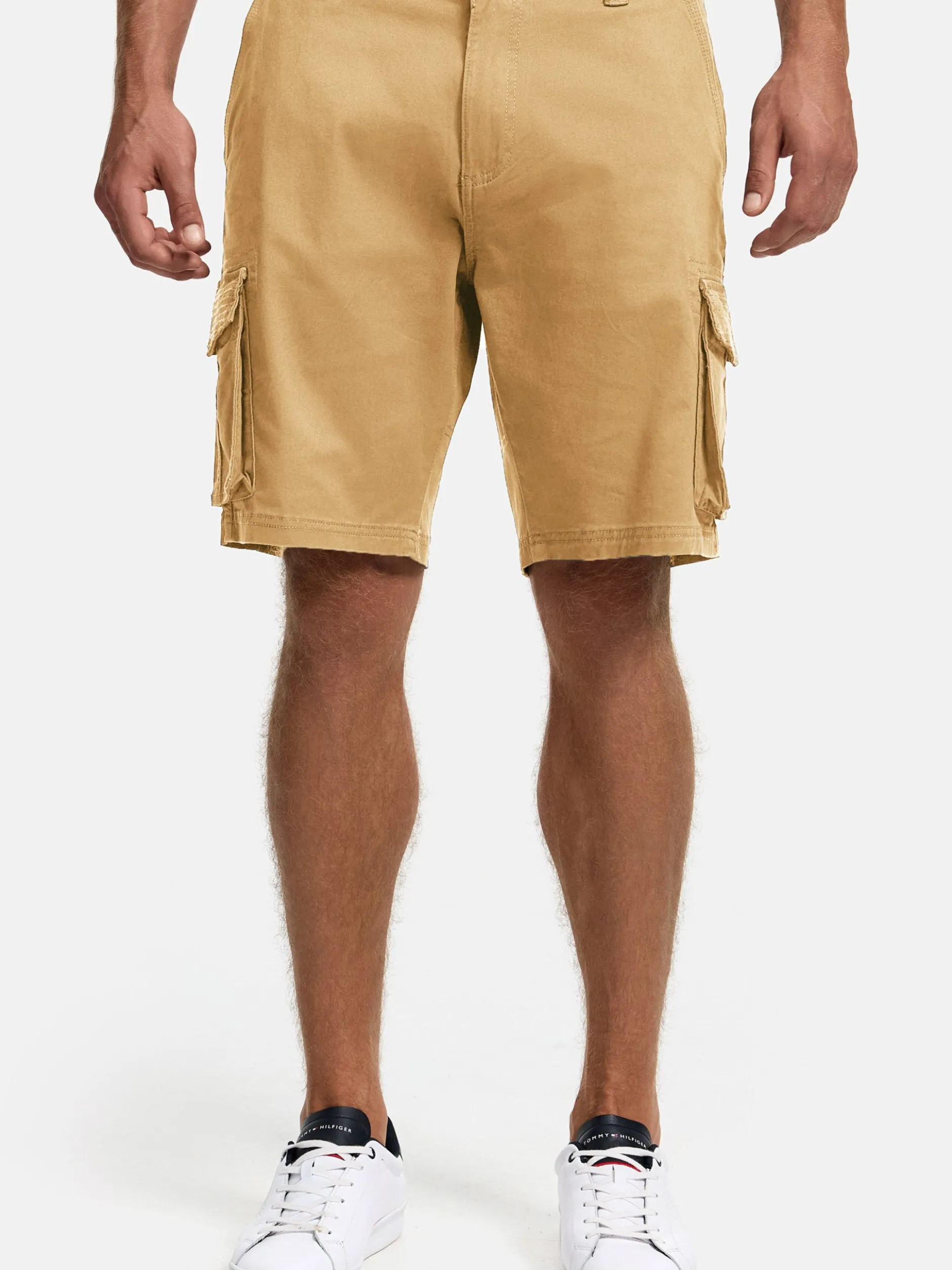 Indicode Herren Shorts Cargo - INSolupe in beige
