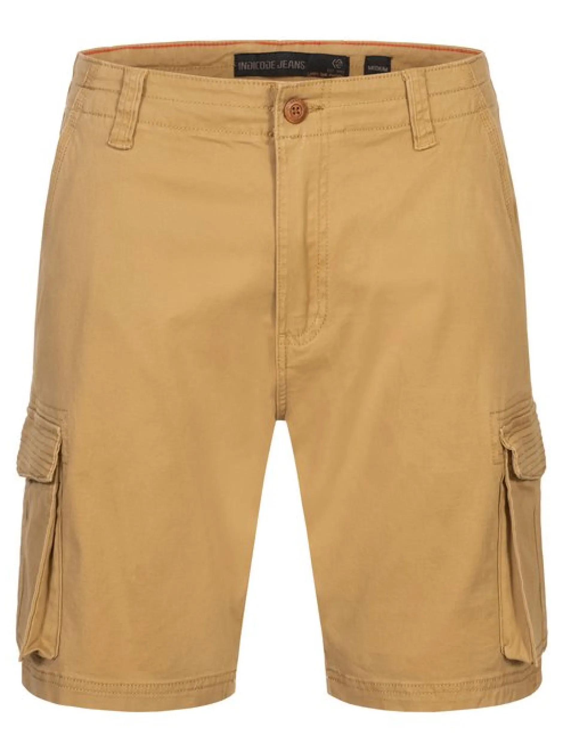 Indicode Herren Shorts Cargo - INSolupe in beige